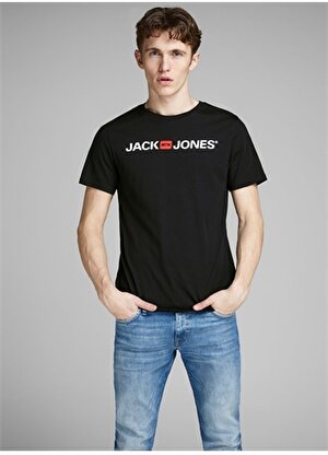 Jack & Jones 12137126 Siyah Erkek T-Shirt