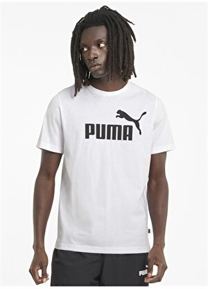 Puma Erkek Bisiklet Yaka Kısa Kollu Beyaz T-Shirt