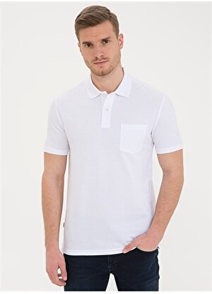 Pierre Cardin Erkek Polo Yaka Beyaz T-Shirt