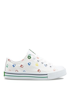 Benetton Beyaz Kız Çocuk Yürüyüş Ayakkabısı BN-30186 
