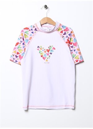 Slipstop Baskılı Çok Renkli Kız Çocuk T-Shirt