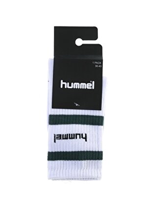 Hummel Yeşil - Beyaz Unisex Spor Çorap HMLLONG SPORT 1PK SOCKS   