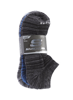 Skechers Çok Renkli Unisex 3lü Çorap S212290-900 U 3 Pack No Show Socks  