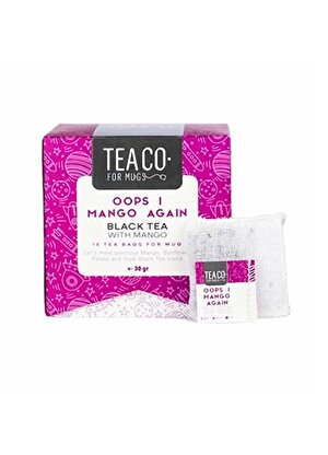 Tea Co - Oops I Mango Again - Mangolu Siyah Çay - Tea Bag Box - 30Gr