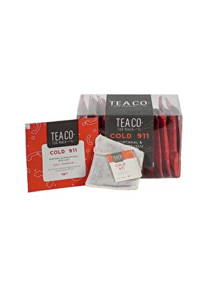 Tea Co - Cold 911 - Greyfurt Ve Portakallı Bitki Çayı - Sachet Pack - 24Gr 