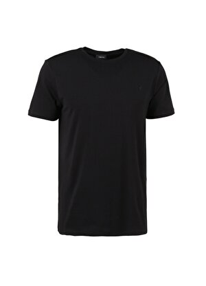 Fabrika Siyah Erkek Slim Fit Modal T-Shirt ROMEO-O 