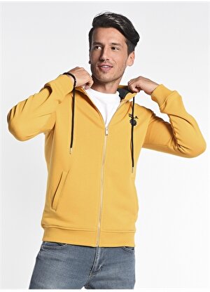 Ucla HILGARD Kapüşonlu  Standart Kalıp  Sarı Erkek Sweatshirt