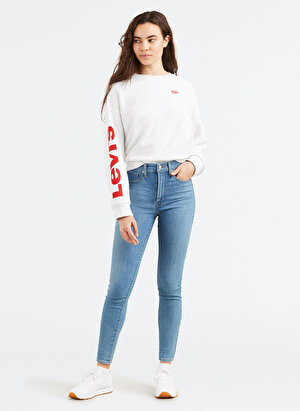 Levis Yüksek Bel Dar Paça Skinny Fit Lacivert Kadın Denim Pantolon 22791-0163