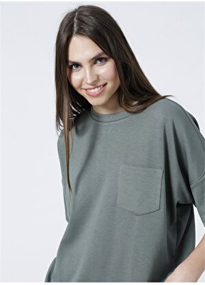 Fabrika Homewear Koleksiyonu Haki Kadın T-Shirt