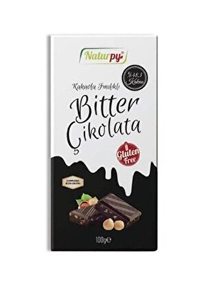 Naturpy Bitter % 48,3 Kakaolu Fındıklı Çikolata 100 Gr