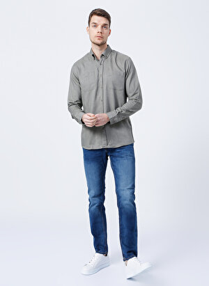 Jack & Jones Normal Bel Slim Fit  Erkek Organik Pamuk Denim Pantolon 12146384_JJITIM JJ