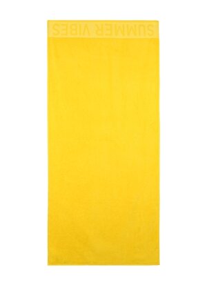 Fabrika Fab Ss22-10 Sarı Baskılı Kadın Plaj Havlusu