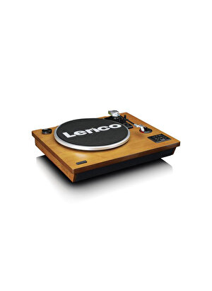Lenco LS-55 Ahşap Hoparlörlü Bluetoothlu USB'li MP3 Kayıt Özellikli Pikap Plak Çalar