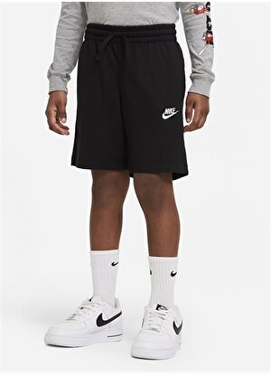 Nike Siyah - Gri - Gümüş Erkek Çocuk Kısa Düz Şort DA0806  