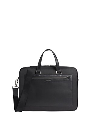 Calvin Klein Siyah 28,5x39,5x6,5 Fermuarlı Laptop Çantası CLASSIC REPREVE LAPTOP BAG WPCKT