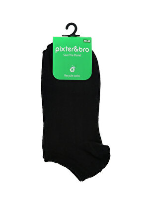 Pixter&Bro Siyah Erkek Babet Çorabı 21ERKECOBABDUZ01