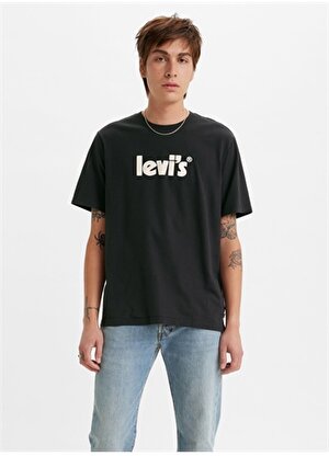 Levis A2082-0030 Lse_Ss Relaxed Fit Tee Bisiklet Yaka  Relaxed  Siyah Erkek T-Shirt