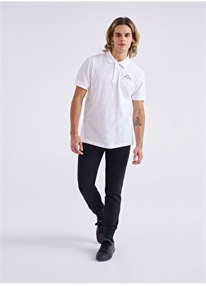 Kappa Düz Beyaz Erkek Polo T-Shirt 361D3EW001 M LOGO MALTAX 2 MSS