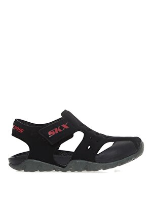 Skechers 92330N Bkcc Side Wave     Siyah - Gri Erkek Çocuk Sandalet