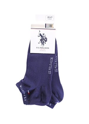 U.S. Polo Assn.     Düz Lacivert Erkek 2''li Çorap