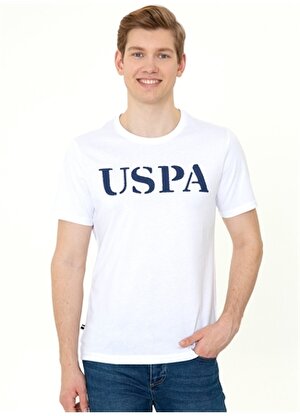 U.S. Polo Assn. Bisiklet Yaka Beyaz Erkek Polo T-Shirt GEARTIY022