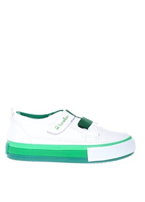 Benetton Beyaz - Yeşil Erkek Çocuk Yürüyüş Ayakkabısı BN-30441 178 