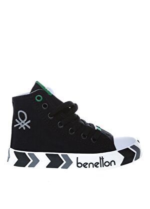 Benetton Siyah Erkek Çocuk Keten Yürüyüş Ayakkabısı BN-30634 01