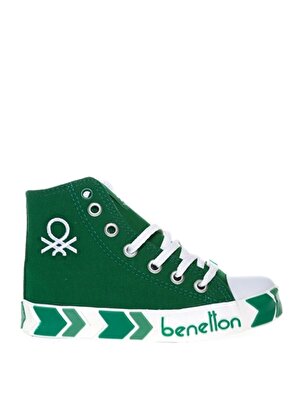 Benetton Yeşil Erkek Çocuk Keten Yürüyüş Ayakkabısı BN-30634 91
