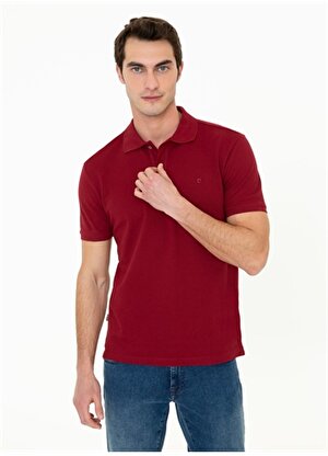 Pierre Cardin Polo Yaka Düz Kırmızı Erkek Polo T-Shirt EARTH