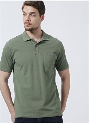 Pierre Cardin Polo Yaka Düz Yeşil Erkek Polo T-Shirt EARTH-R