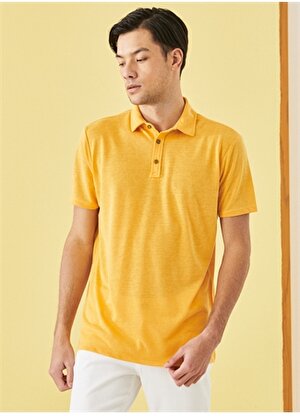 Altınyıldız Classics Polo Yaka Düz Koyu Sarı Erkek Polo T-Shirt 4A4822200049