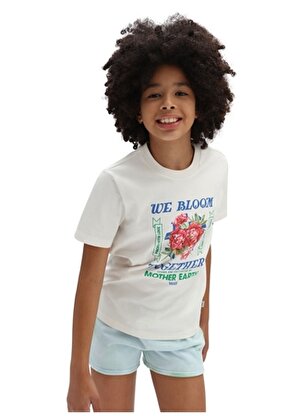 Vans Düz Beyaz Kız Çocuk T-Shirt VN0A7RS7FS81 ECO POSITIVITY TEE