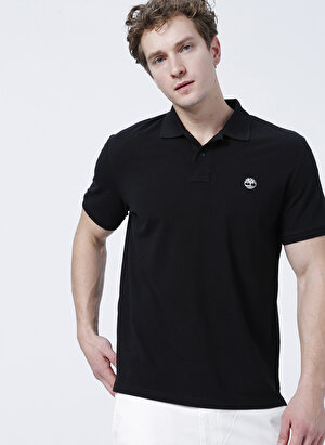 Timberland Düz Siyah Erkek Polo T-Shirt TB0A26N40011 Basic Polo