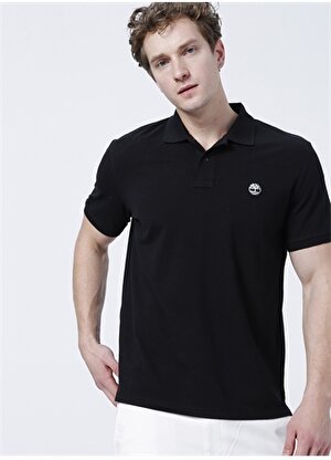 Timberland Düz Siyah Erkek Polo T-Shirt TB0A26N40011 Basic Polo
