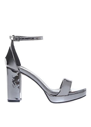Pierre Cardin Gümüş Kadın Kalın Topuklu Ayakkabı PC-50167