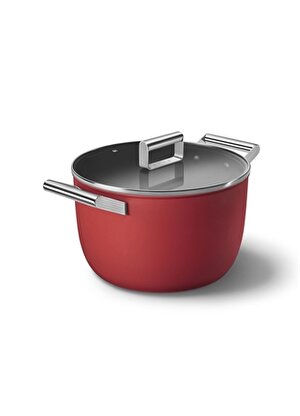 SMEG Cookware 50''S CKFC2611RDM Style Kırmızı Tencere 26 cm 7,7 lt