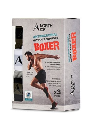 North Ice      Gri Melanj Erkek 3''lü Boxer