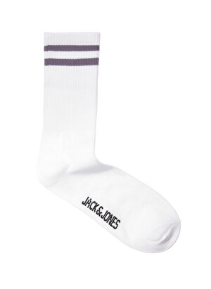 Jack & Jones 12204854_Jactrouble TennisSocks Normal Bel Baskılı Mor Erkek Çorap