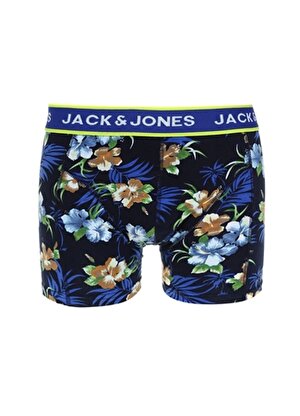 Jack & Jones 12225697_Jaclittle Trunks Try  Normal Bel  Desenli Koyu Mavi Erkek Boxer