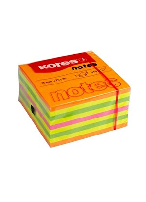Kores Çok Renkli Çocuk Not Kağıdı  Not Kağıdı 75x75mm 450 Yaprak    