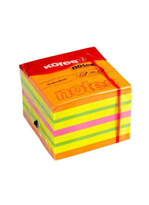 Kores Çok Renkli Çocuk Not Kağıdı Not Kağıdı 50x50mm 400 Yaprak    