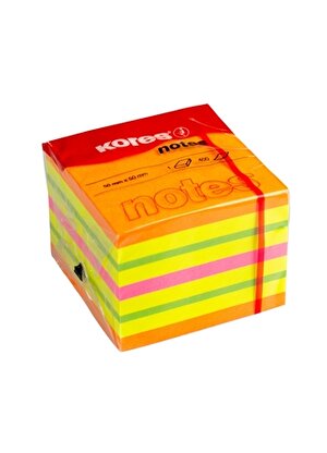 Kores Çok Renkli Çocuk Not Kağıdı Not Kağıdı 50x50mm 400 Yaprak    