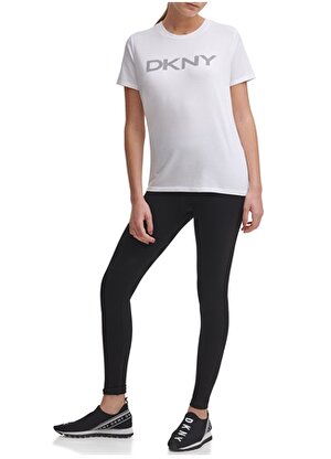 Dkny Jeans Bisiklet Yaka Beyaz Kadın T-Shirt DP1T6749-WHT