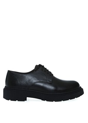 Fabrika Deri Siyah Erkek Klasik Ayakkabı GIMHA