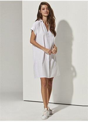  White by Nature Beyaz Kadın Plaj Elbisesi WBN3198-S