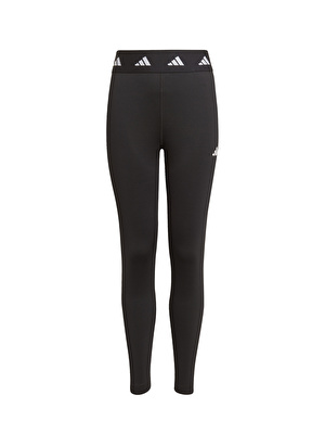 adidas Siyah - Beyaz Kız Çocuk Dar Paça Uzun Tights Fit Düz Tayt HL2446 G TF TIGHT 