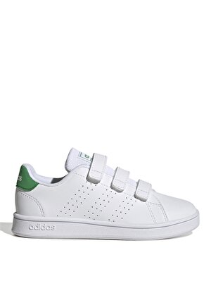 adidas Beyaz - Yeşil Erkek Çocuk Yürüyüş Ayakkabısı GW6494 ADVANTAGE CF K 