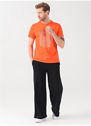Fabrika Sports O Yaka Düz Turuncu Erkek T-Shirt CEDA