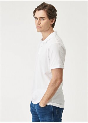 Wrangler Polo Yaka Beyaz Erkek T-Shirt SS Polo T-shirt
