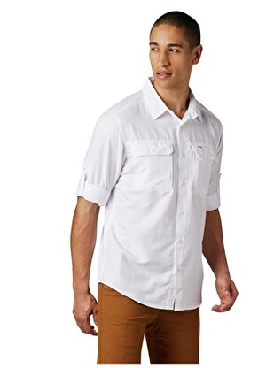 Mountain Hardwear Düz Beyaz Erkek Gömlek 1648751100 OM7043